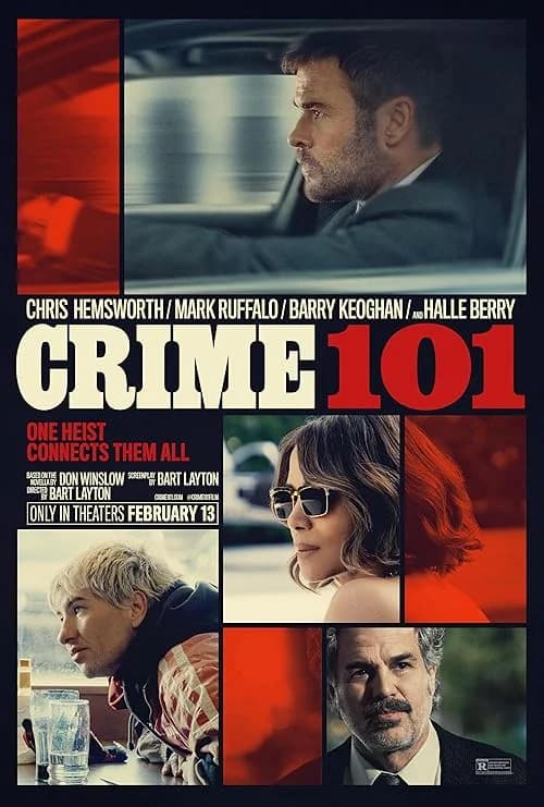 Crime 101 film posteri